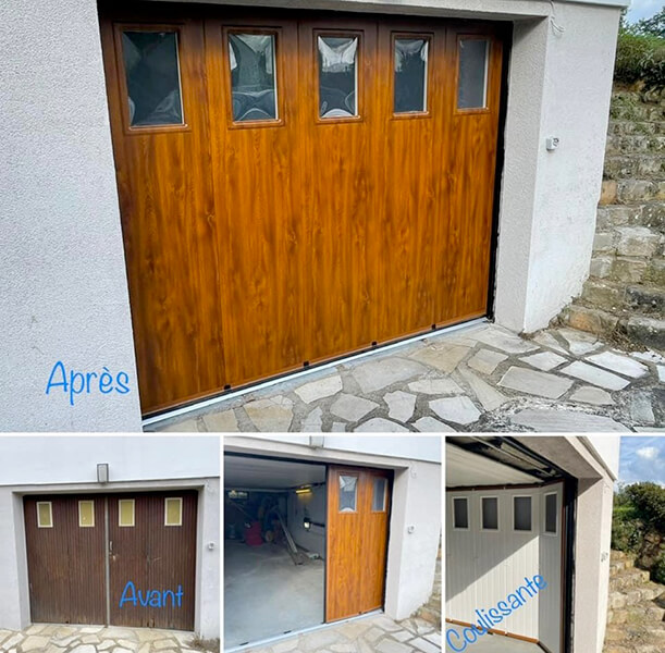 porte coulissante de garage motorisée