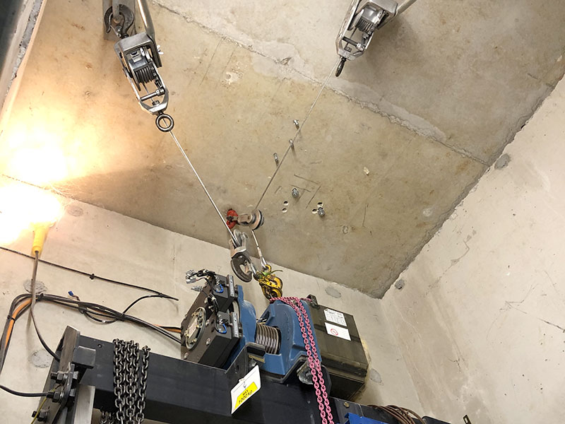 installation ascenseur démontage machine Orona